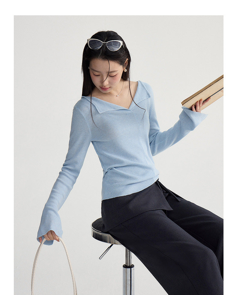 ラップスカートレイヤーワイドパンツ