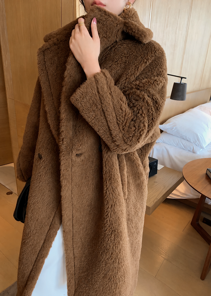 テディボアウールロングコート