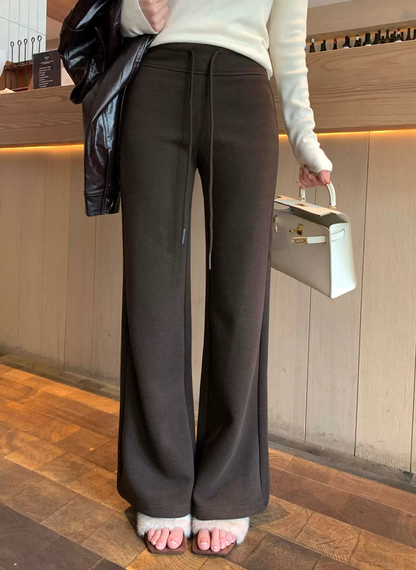 ドローストリングソフトタッチワイドパンツ