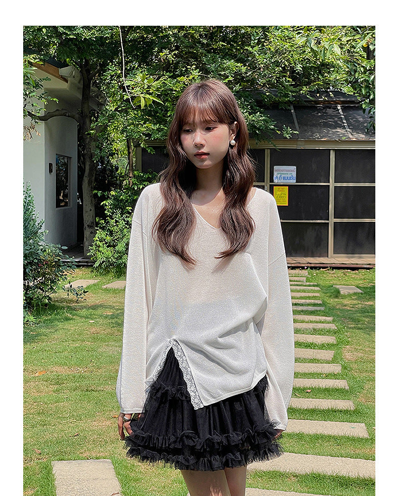 ミルフィーユチュールミニスカート