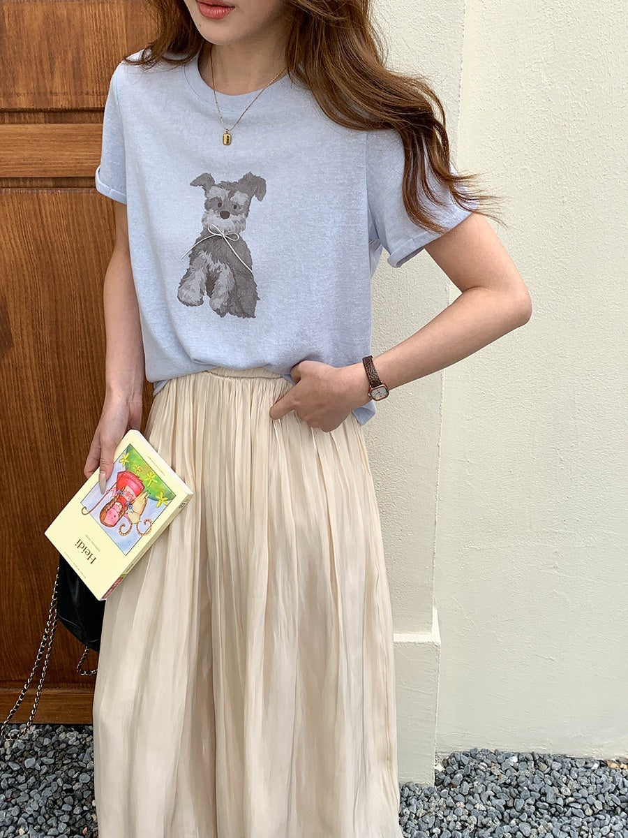 リボンモチーフパピーTシャツ