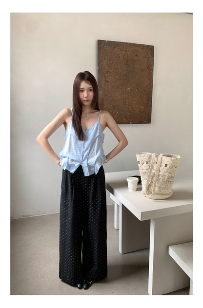 フレンチドットワイドタックパンツ