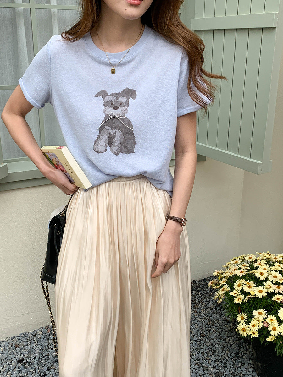 リボンモチーフパピーTシャツ