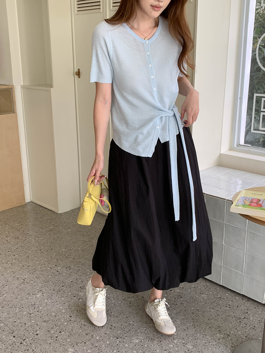 バルーンヘムAラインロングスカート