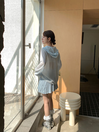 ソフトプリーツニットミニスカート