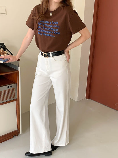 ホワイトストレートデニム