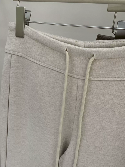 ドローストリングソフトタッチワイドパンツ