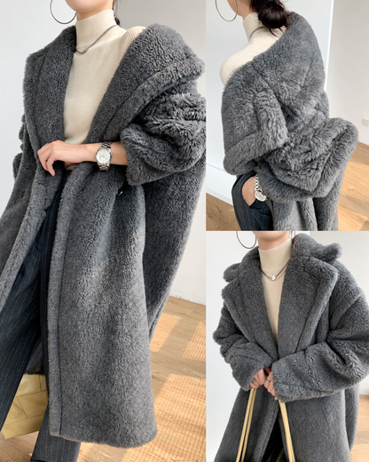 テディボアウールロングコート