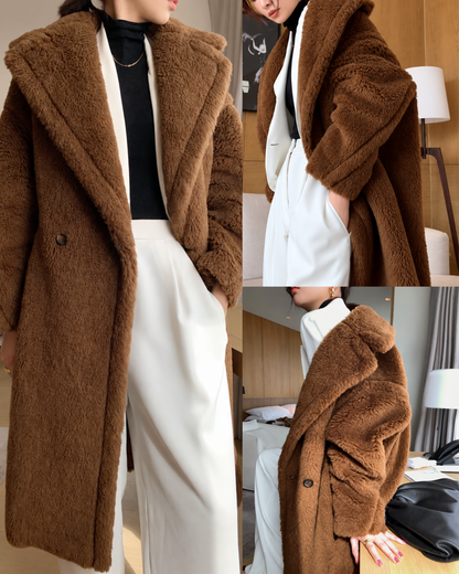 テディボアウールロングコート