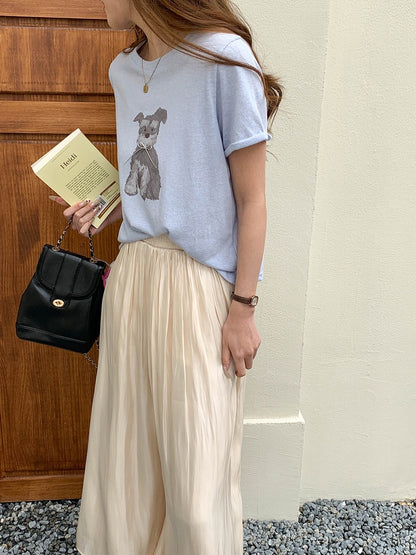 リボンモチーフパピーTシャツ