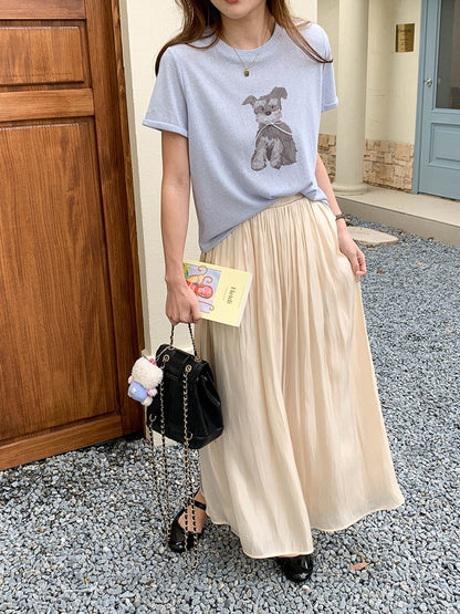 リボンモチーフパピーTシャツ