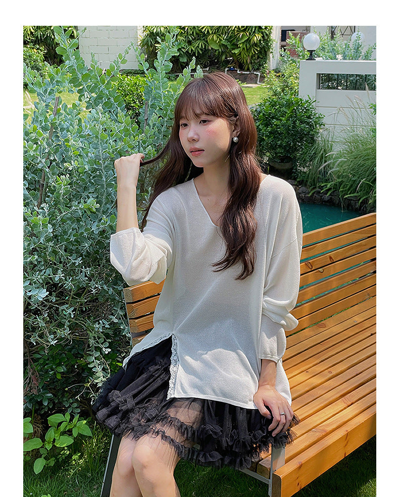 ミルフィーユチュールミニスカート