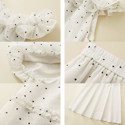 ロマンティックドットフリルセットアップ