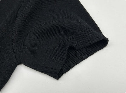 アシンメトリードレープニットトップス 5color