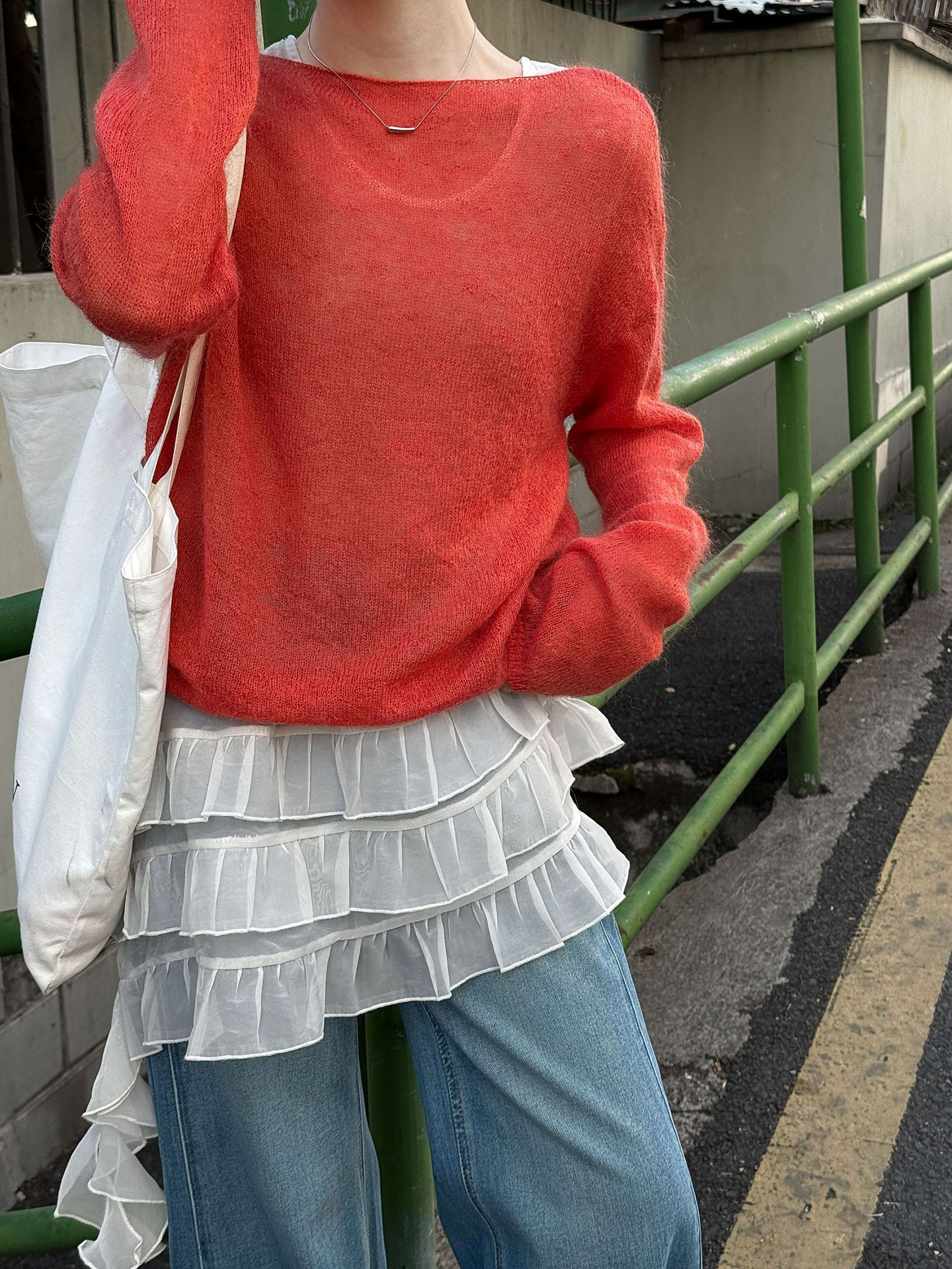エアリーモヘアシアーニットプルオーバー